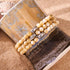 Caramel x Silver | Abalone Bracelet
